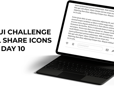 🌟 Day 10 of My 100-Day Daily UI Challenge! 🌟 SOCIAL SHARE ICON 10 dailyui day 10 design icons share social icons ui uiuxdesign