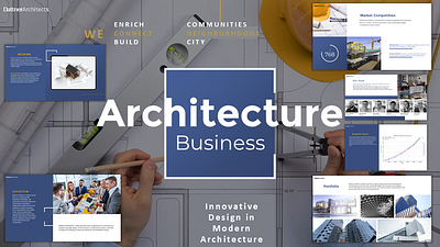 Architecture Business and prosperity. architecture building business construction equitable world graphic design logo one space at a time pitch deck powerpoint presentation ui