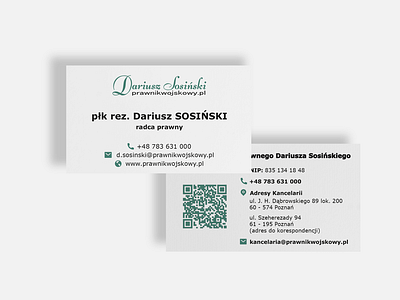 Business card business card graphic design green design layout radca prawny typography wizytówka