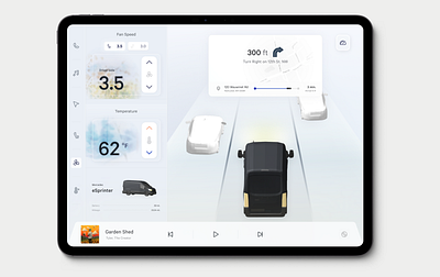 HMI Display app car design display hmi product design ui ux vehicle