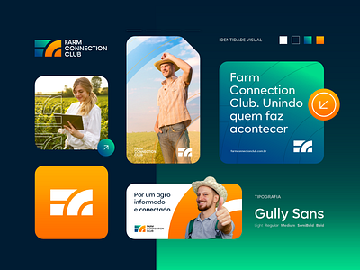 Farm Connection Club agribusiness brand branding design farm graphic design logo minimalism visual identity