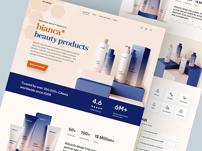 AR-Shakir - Shopify Website Design for Beauty Products beauty products design ecommerce homepage illustration interface landing landing page product design product details product landing page product website shopify shopify landing page shopify website single page product store web design website woocommerce