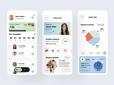 Healthcare service - Mobile app app design clinic crm doctor health healthcare healthcare app hippa medical medicine mobile app mobile design ui ux