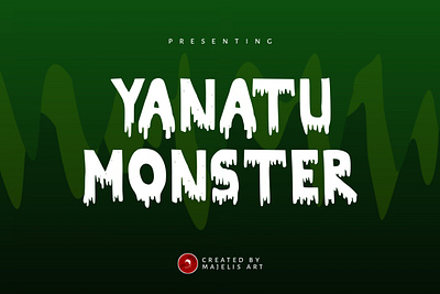 YANATU MONSTER font branding design font graphic design illustration logo typography vector