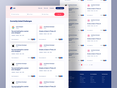 Job Listing Web Landing Page UI UX Design design figma design figma web design landing page design landing page figma landing page graphic design ui ui design ui ux design user experience design ux design web design webpage design website design