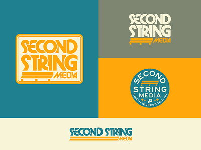 Second String Media Branding agency badge design bluegrass branding graphic design guitar illustration logo marketing music music festival music note north carolina photography public relations publicist retro sage sports vintage