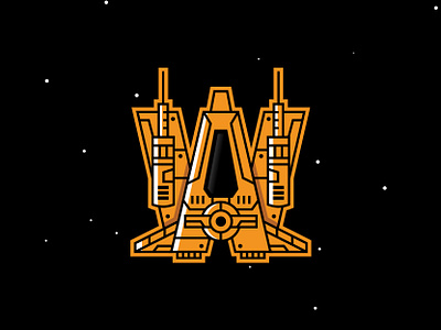 Spaceship Letter W icon letter w logo spaceship starship