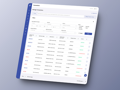 Filters in tables app application clean component dashboard design dropdown filter drilldown filters interface list minamalistic product design search table ui ux web web design white