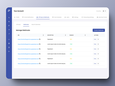 API Keys and Webhooks apis clean design design system functionality illustration interface minamalistic payment platform product design redesign revamp sync ui ui features ux web web application webhooks white