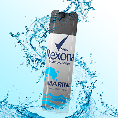 Rediseño de imagen para desodorantes Rexona. diseño diseño grafico envase etiqueta ilustracion