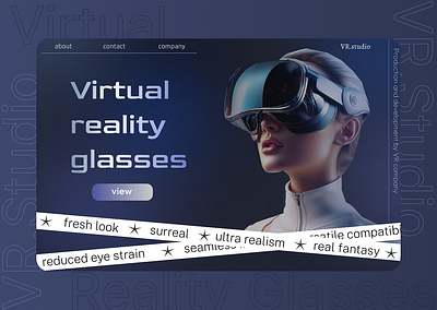 VR Website branding illustration ui uiux ux web design