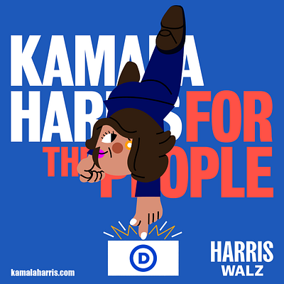 Kamala Harris illustration ilustración kamala harris politics