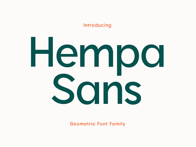 Hempa Sans branding design font graphic design sans serif typography