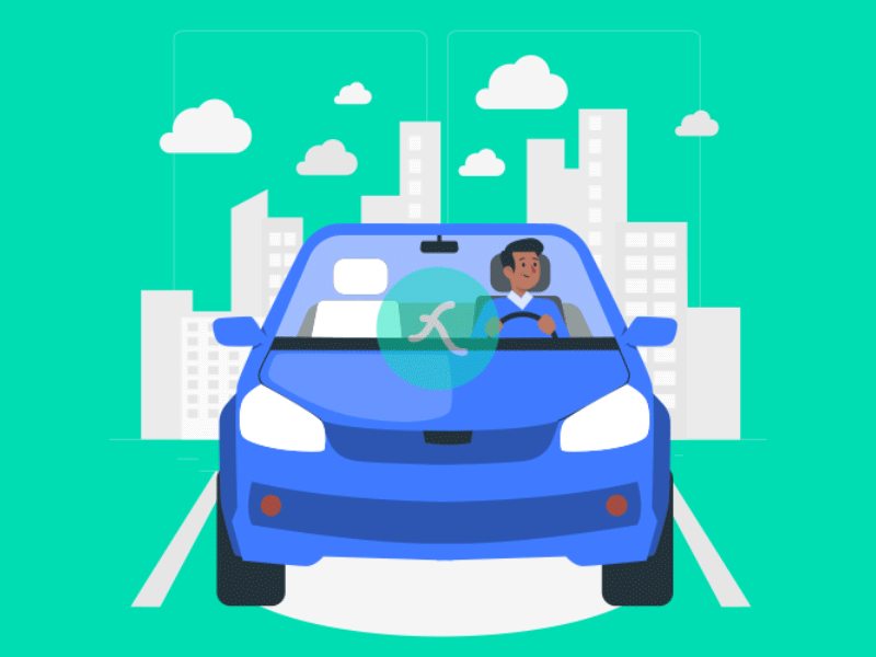 Driving car Lottie JSON animation apps car driver driving json landingpage loader loading lottie lottiefilestore man motiongraphics preloader webpage website