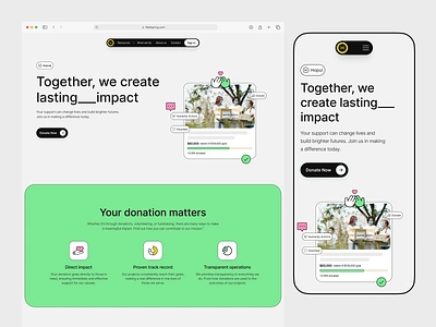 Hopuly - Fundraising Website branding charity crowdfunding donate donation financial funding fundraising humanity landing page product design social user experience user interface web design