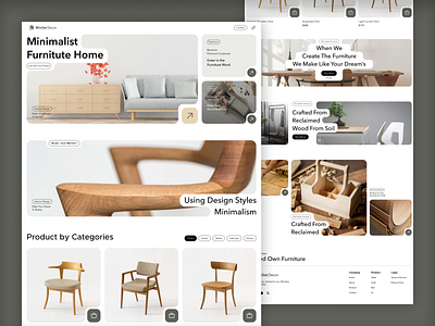 Minilist Decor | Furniture Web app branding design furniture graphic design illustration logo minimalist product design ui ui design uiux ux design uxdesign vector web design