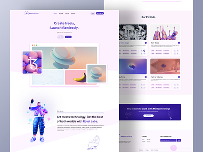 Web Landing Page UI UX Design design figma design illustration landing page design landing page figma ui ui design ux design web design website design