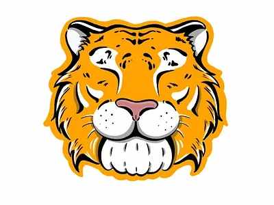 Eye catching tiger logo for a local fusion restaurant branding design digital illustration logo restaurant sticker