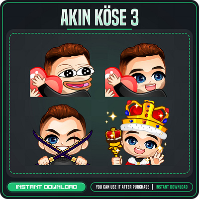 Custom Emotes by MegastreamGfx animation illustration