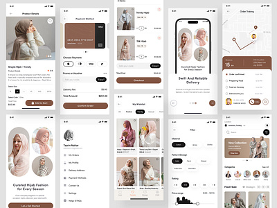 Clothing Store App Design app design application cloth clothing store clothing store app e commerce app e commerce designer ecommerce fashion fashion app hijab app hijab store minimal design mobile tazrin trendy uiux design