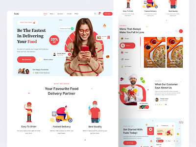 Fudo Website design landing page.. design interface product service startup ui ux web website