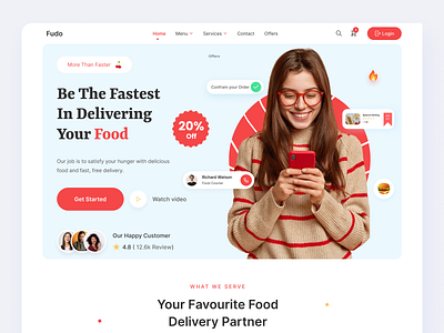 Fudo Website design landing page.. design interface product service startup ui ux web website