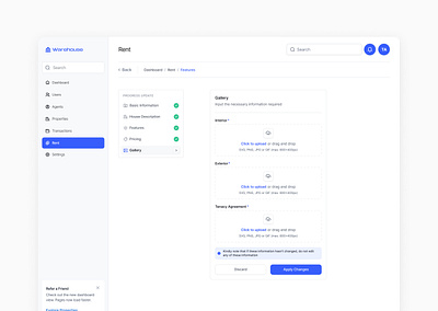 Warehouse Dashboard 2 design real estate ui ui design ux ux design