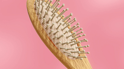 Tropee Bebe - Hairbrush & Comb Set 3d 3d motion 3d product 3d product motion animation cgi motion motion graphics