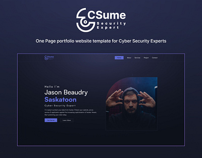 CSUME V3 – Cyber Security Expert One Page Website Template bootstrap css3 csume v3 cyber security expert cyber security templates cyber skills design designtocodes one page personal portfolio portfolio showcase smooth experience unique portfolio website template