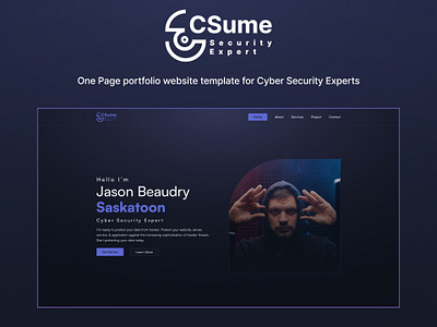 CSUME V3 – Cyber Security Expert One Page Website Template bootstrap css3 csume v3 cyber security expert cyber security templates cyber skills design designtocodes one page personal portfolio portfolio showcase smooth experience unique portfolio website template