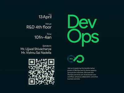 Typographic DEVOPS Poster design font google graphics design inspiration poster design proffesional student clubs student events typo typographic poster