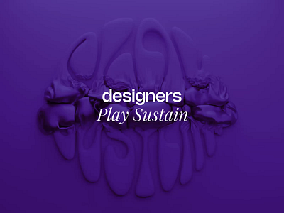 Play sustain 3d animation branding cloth design fashion logo motion simulation sustainability textile violet