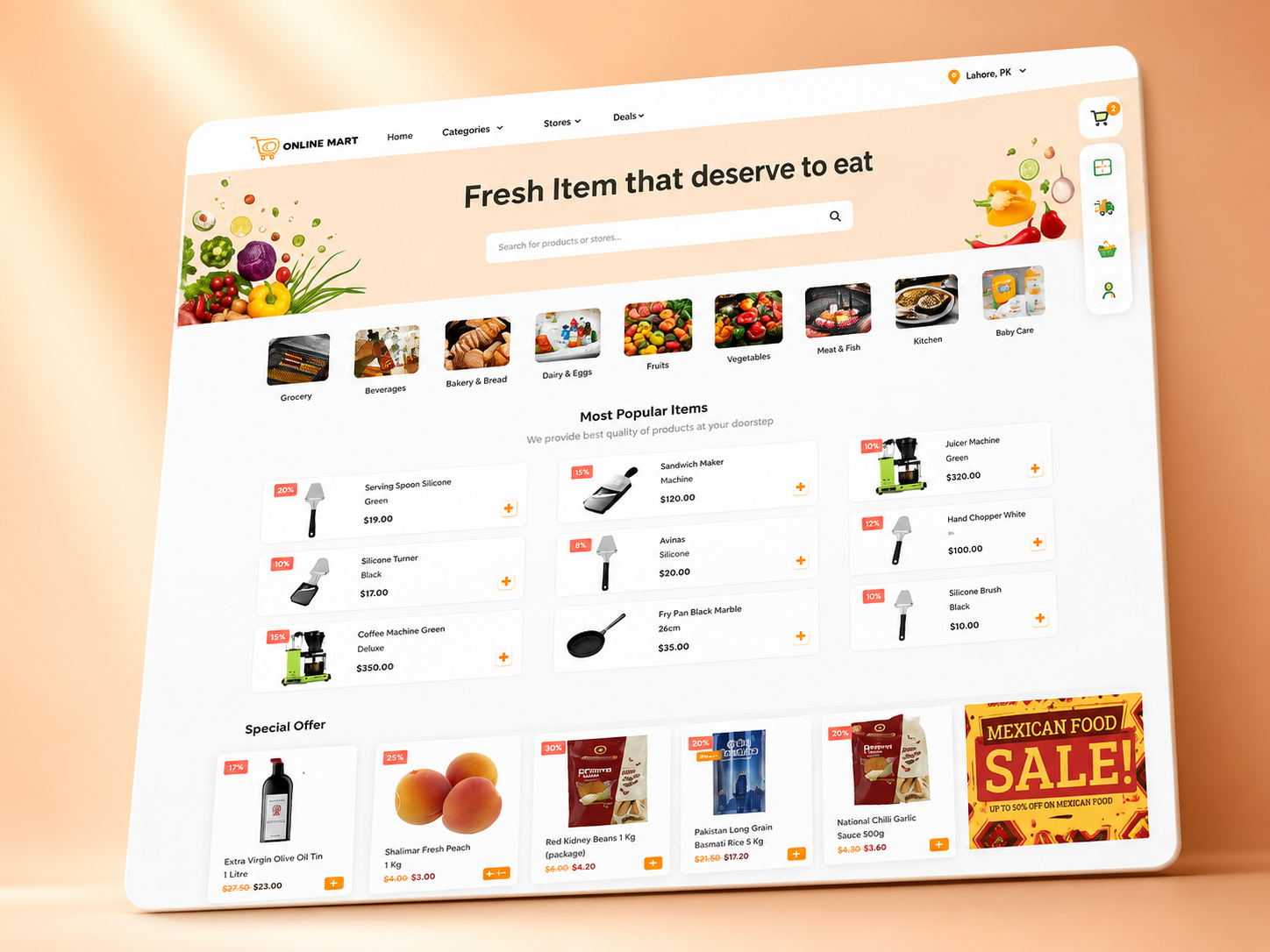 Online Shopping Mart e-Commerce Website buy design e commerce mart shopping ui website wordpress