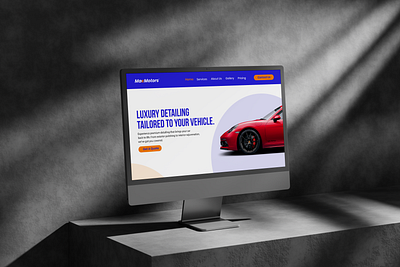 Landing Page Design | Car Detail auto automotive branding car car detail car detail landing page car detail website cars landing page design ui web