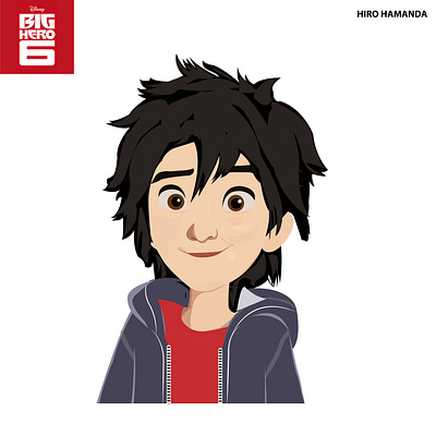 Vector Art of Hero Hamamda From BIG HERO 6 artisticexcellence cartoor charecters design gdsc graphicdesign graphics design illustration poster vecor art