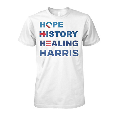 Hope History Healing Harris Shirt design illustration