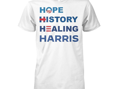 Hope History Healing Harris Shirt design illustration