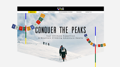 MOUNTAIN EXPEDITION WEBSITE design graphic design mountain expedition website travel travel website ui ui design user interface web design