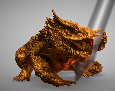 Lizard 3d Model Printing 3d