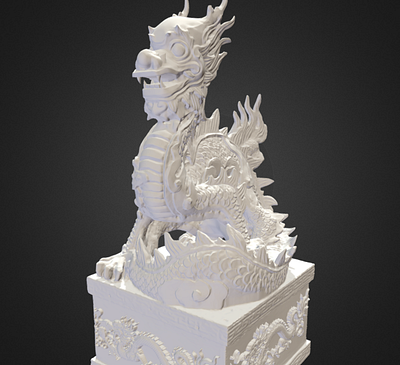 Crazy dragon 3d model for printing. 3d