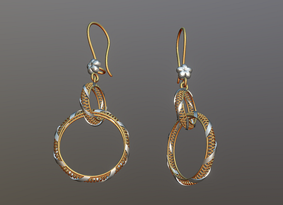 Double ring 3d model