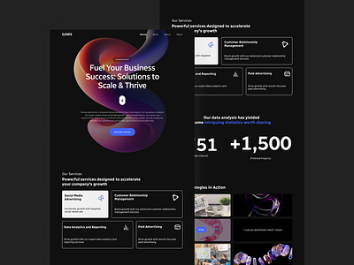 Elevata - Business Growth Landing Page design figma landing page ui