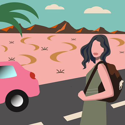 on a trip graphic design ill illustration vector