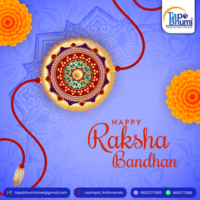 Happy Raksha Bandhan design graphic design illustration postdesign rakshabandhan socialmediapost