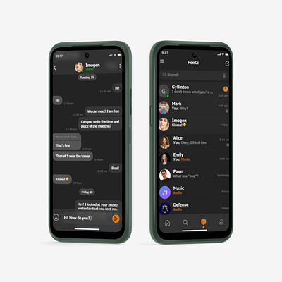 Chat App app app design chat chat app contact contact list figma ui ux