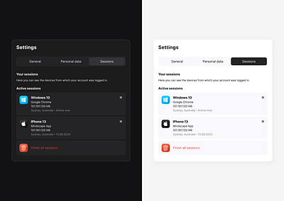 Settings UI clean dailyui dark design light simple design ui ux web website white