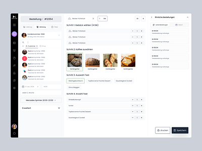 Mark.One Bakery Recipe Management - Order Interface admin panel bakery dashboard business dashboard cashier dashboard dashboard design interface productivity tools recipemanagement saas saas dashboard ui userinterface ux uxdesign