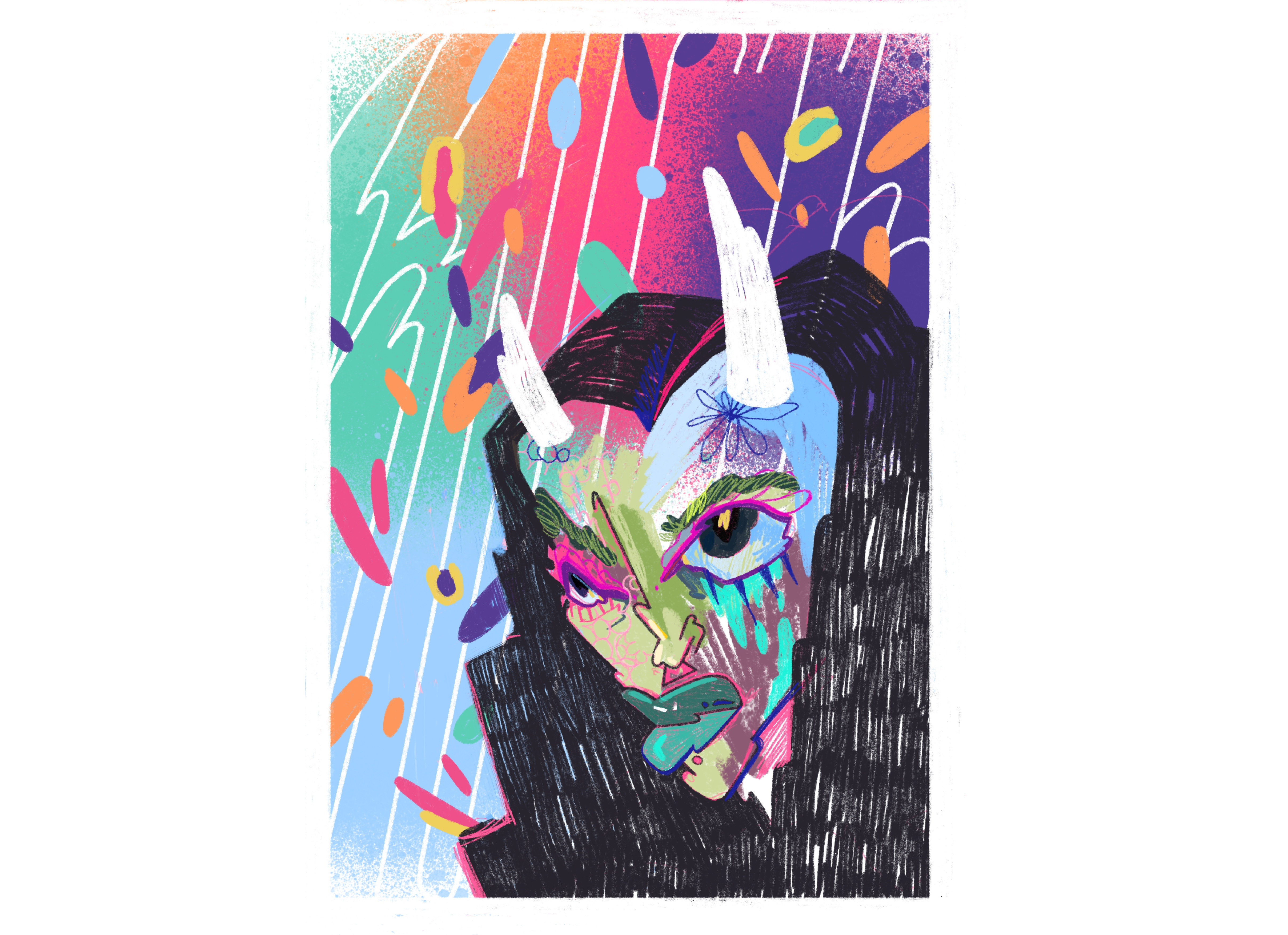 Anger/ illustration art book character comic comics illustration procreate