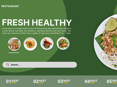 Food Website Wesign graphic design ui