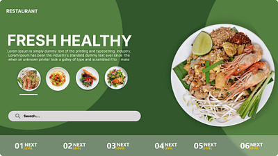 Food Website Wesign graphic design ui